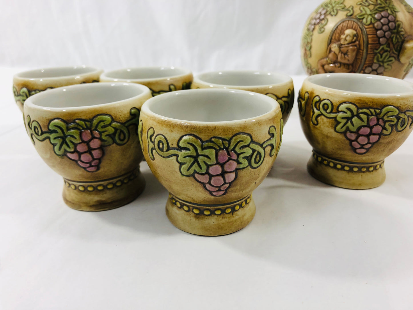 
                  
                    Vintage 1976 Ceramarte Brazilian Wine Set - Pitcher and Cups (20677)
                  
                