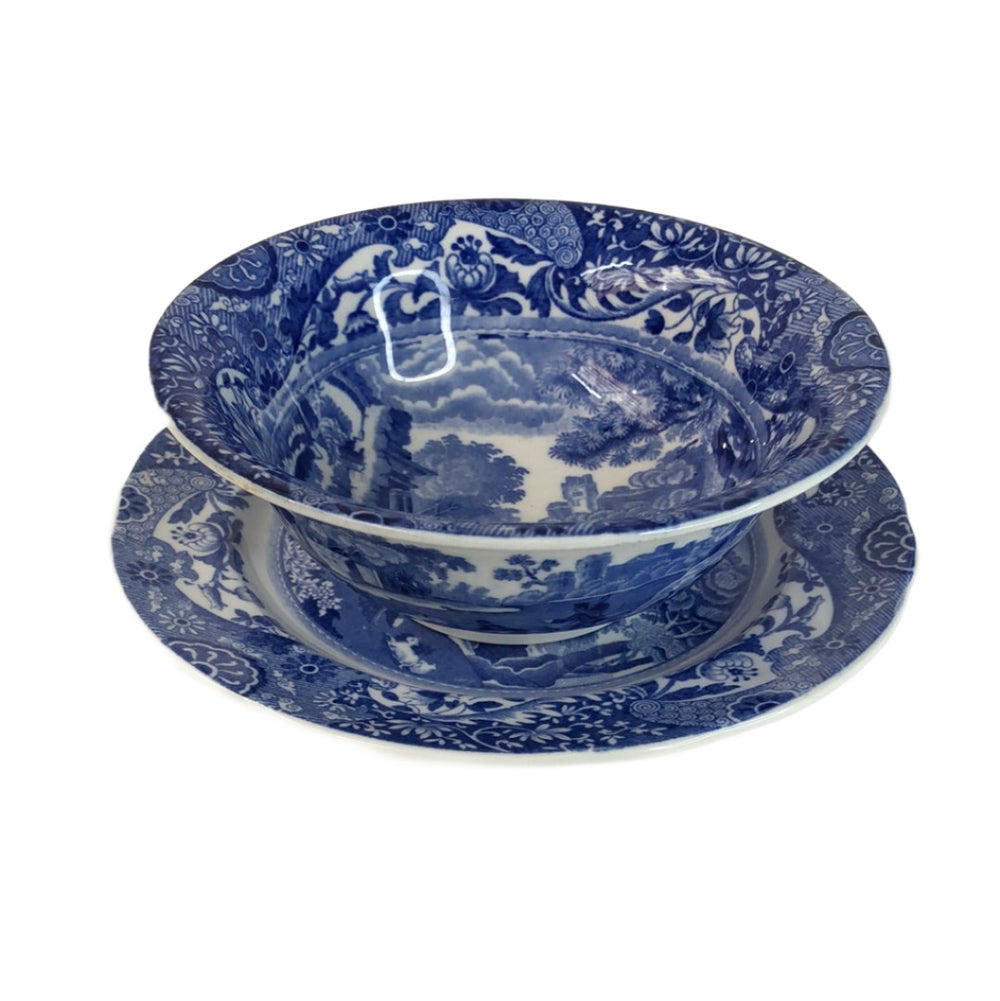 Copeland Spode's - Blue 'Italian' Pattern' Bowl and Side Plate (17271)