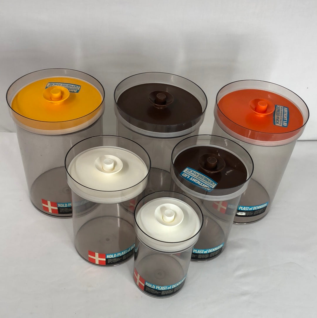
                  
                    Vintage Denmark Airtight Plastic Storage Containers (17198)
                  
                
