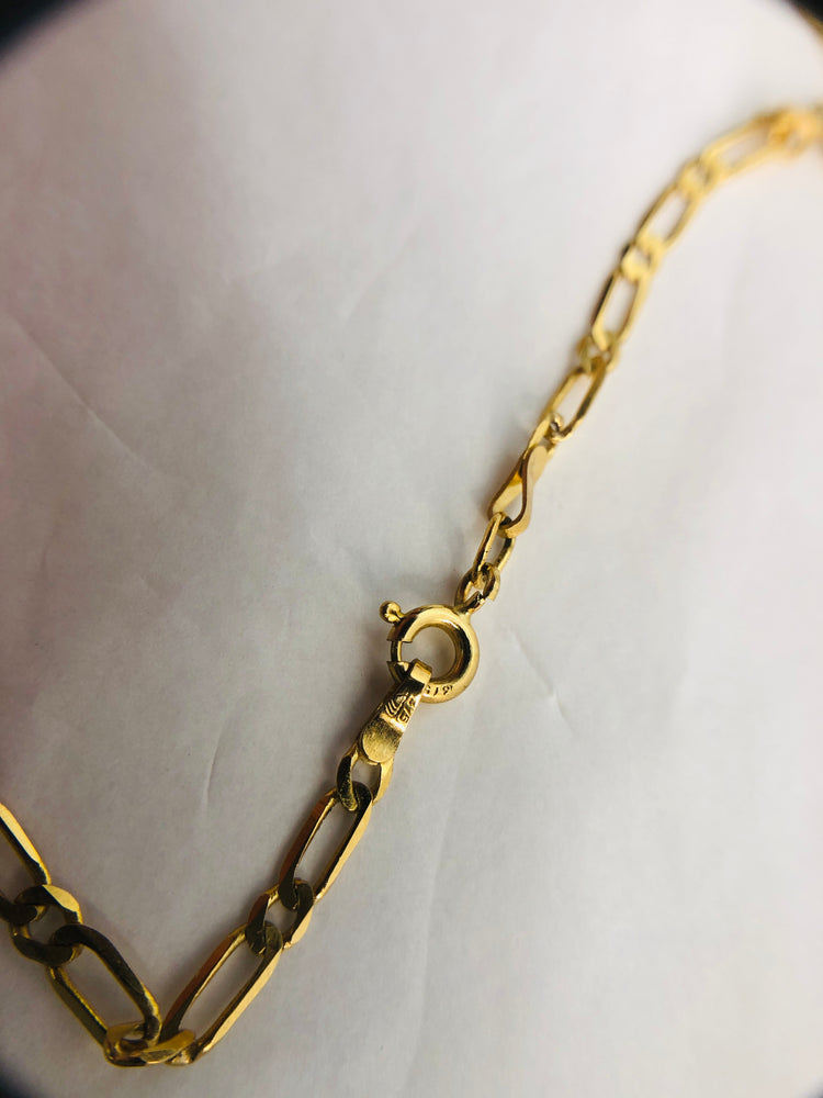 
                  
                    Gold Flat Link Chain Necklace 375 (21596)
                  
                