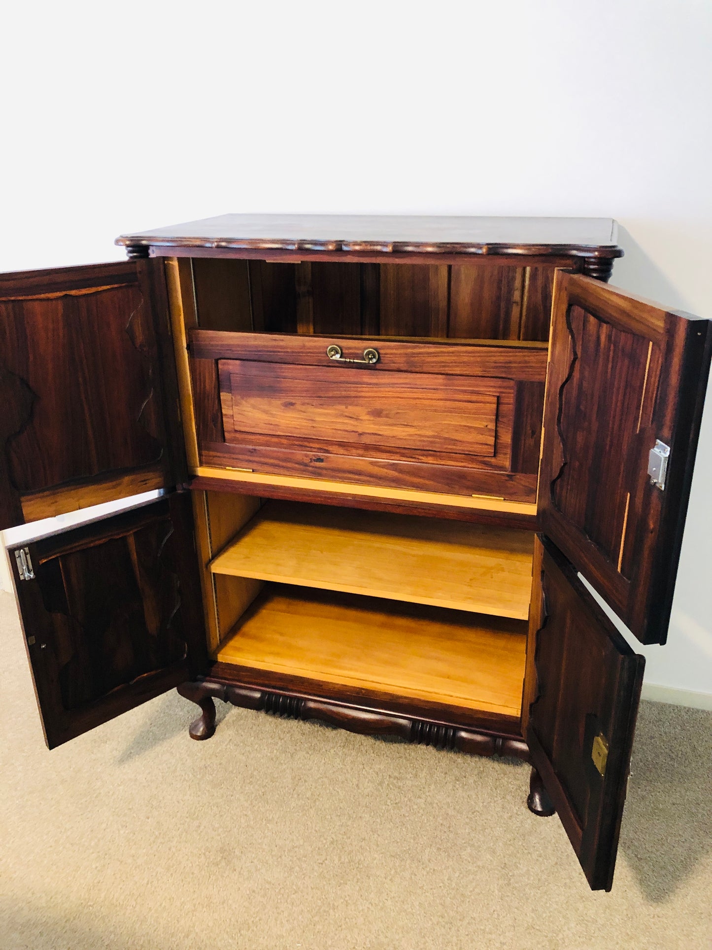 
                  
                    Stunning  Black Teak or Black Stinkwood  4 Door Cabinet (21796)
                  
                