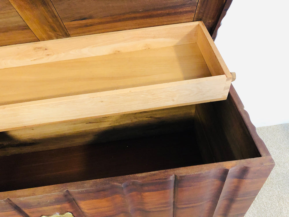 
                  
                    Large Black Teak or Black Stinkwood Stunning Blanket Chest (21794)
                  
                