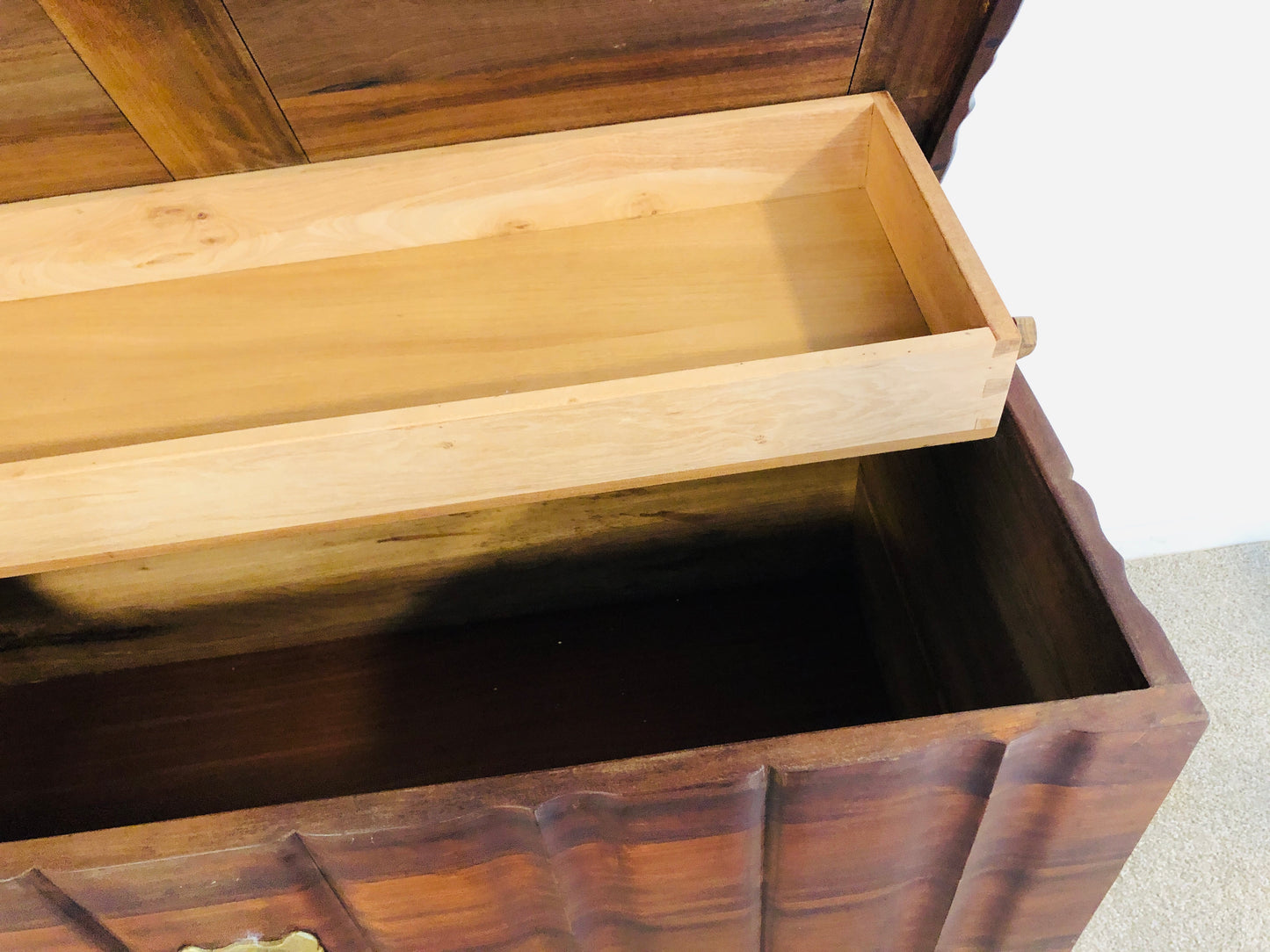 
                  
                    Large Black Teak or Black Stinkwood Stunning Blanket Chest (21794)
                  
                