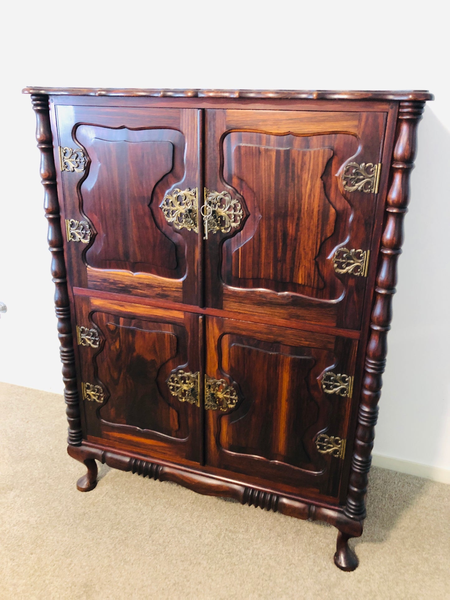 
                  
                    Stunning  Black Teak or Black Stinkwood  4 Door Cabinet (21796)
                  
                