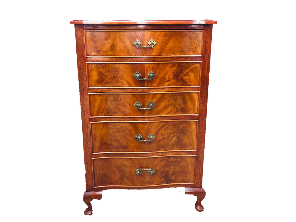 French Provincial 5 Drawer Tallboy (21781)