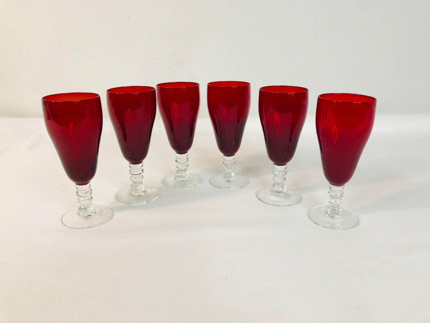 
                  
                    Vintage Ruby Red Small Cherry Glasses x 6 (18115)
                  
                