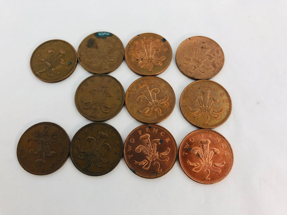 New Penny - 2 Pence Elizabeth II Coins (21718)