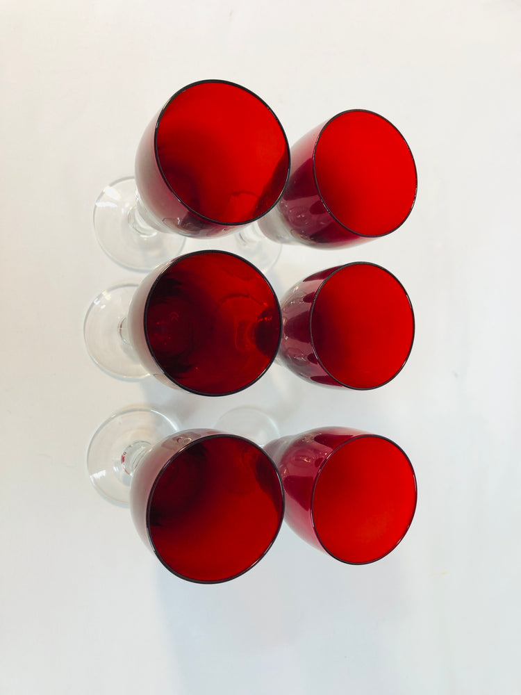 
                  
                    Vintage Ruby Red Small Cherry Glasses x 6 (18115)
                  
                