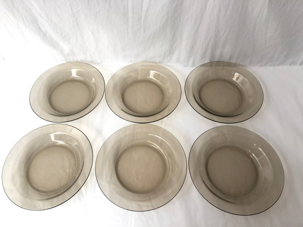 
                  
                    1980's Arcoroc France Smoked Glass Plates - 20 pieces (21430)
                  
                