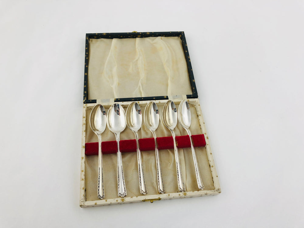 Boxed EPNS Silver Teaspoons x 6 (21254)