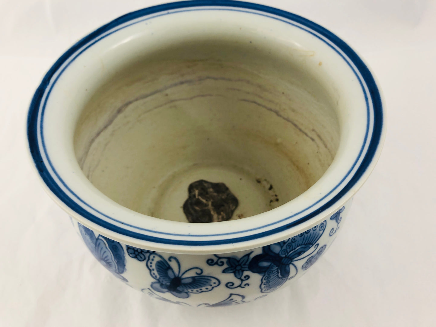 
                  
                    Vintage Blue Butterfly Plant Pot (21565)
                  
                