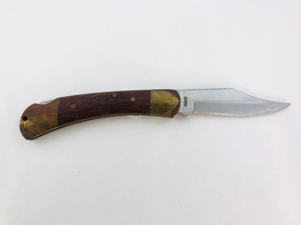 Vintage Locking Pocket Knife - Stainless  (21638)