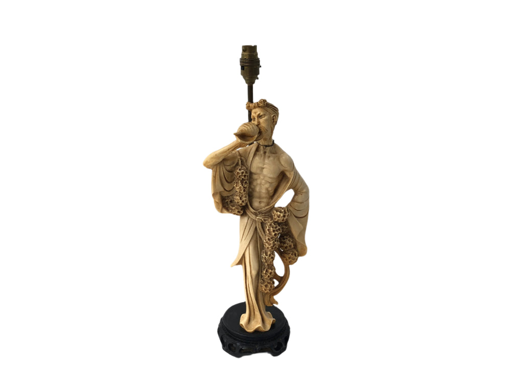 Vintage Oriental Statue - Lamp (20297)