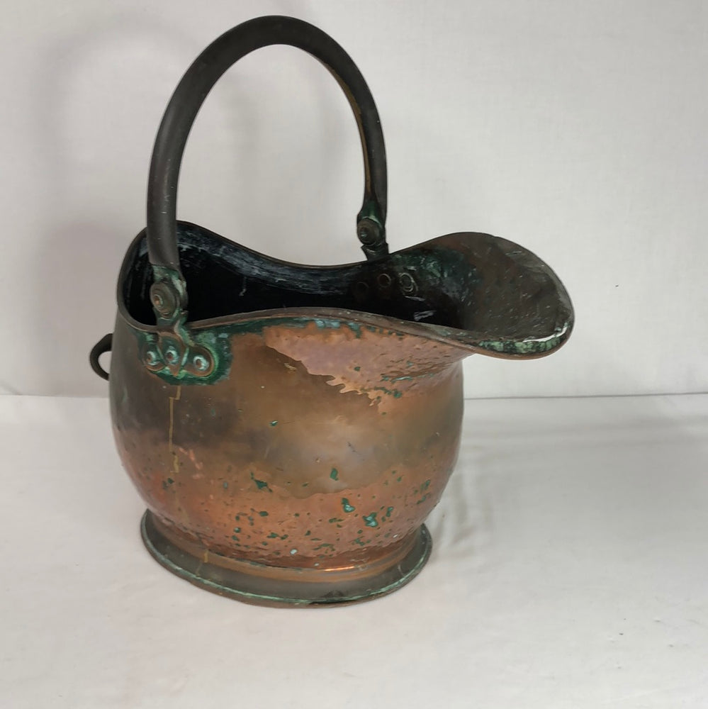 
                  
                    Old Large Copper Coal Bucket with Tools (17225)
                  
                