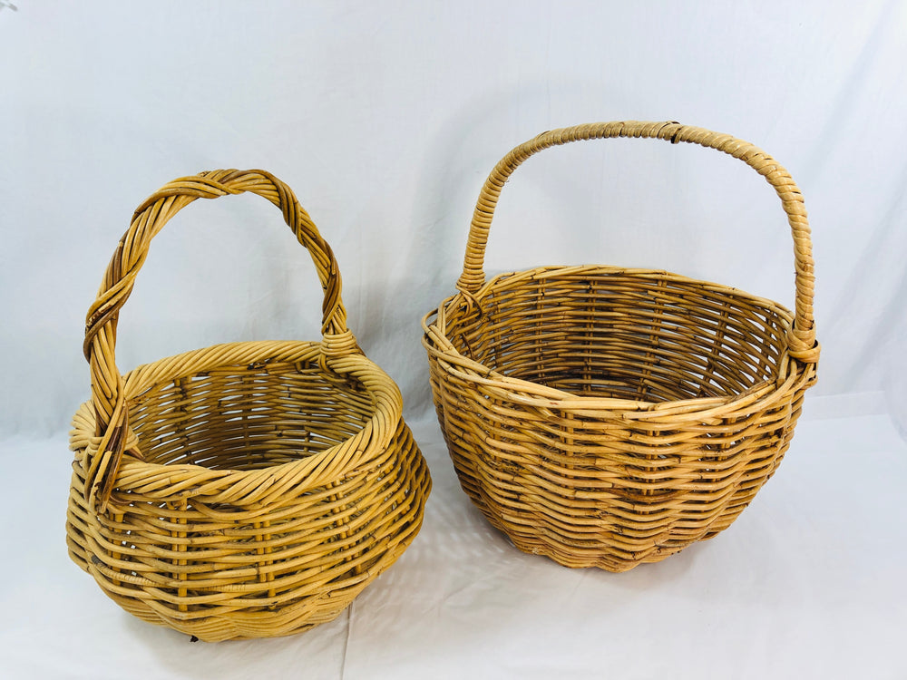 Large Cane Baskets x2 (21741)