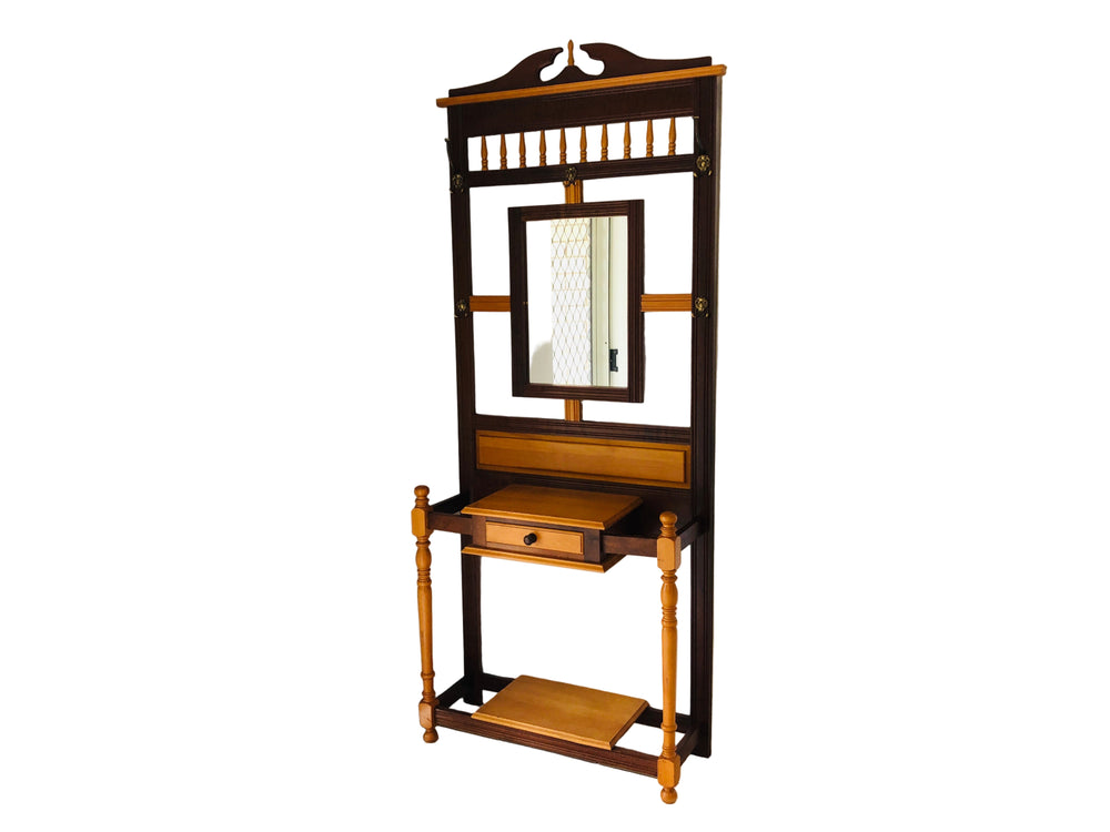 Beautiful Two-Tone Hall Table with Mirror (21792)