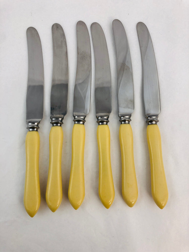 
                  
                    Thomas W. Cork & Son - Bone Handle Butter Knives - Sheffield  (21312)
                  
                