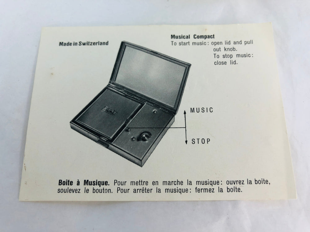 
                  
                    Vintage Agme Woman Musical Compact (21629)
                  
                