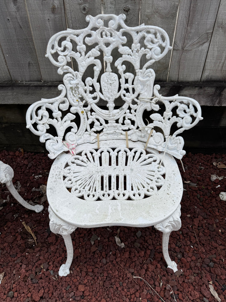 
                  
                    2 x Cast Aluminium Outdoor Chairs (21837)
                  
                