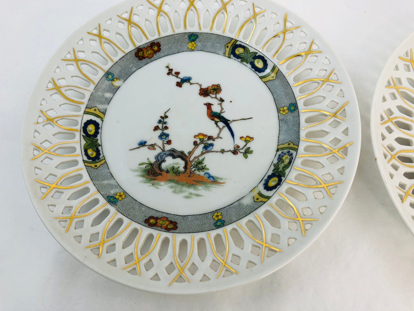 
                  
                    Porcelain Pierced Rim Plate  "Victoria / Czechoslovakia" x 2 (21349)
                  
                