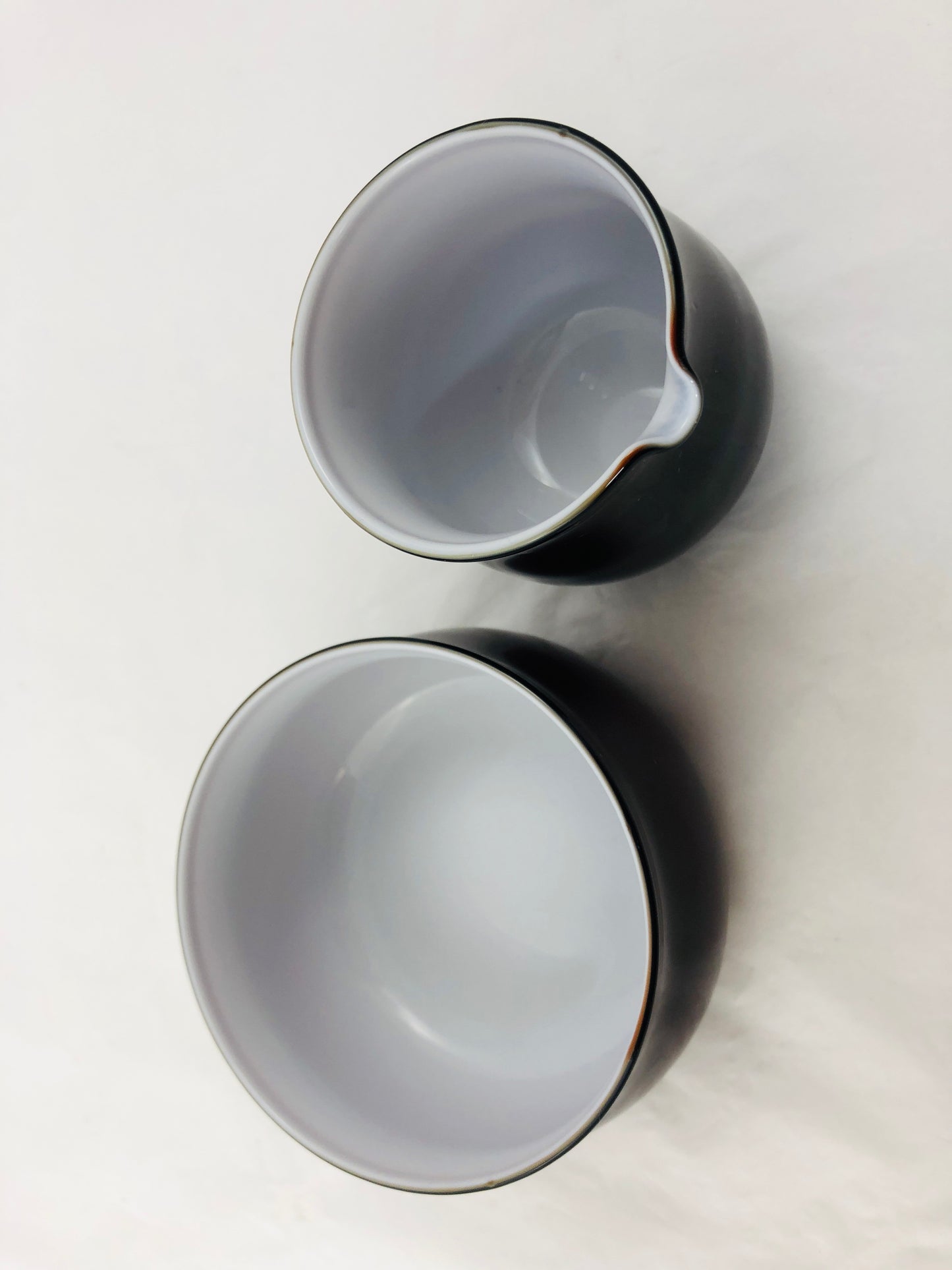 
                  
                    Glass Two Tone Sugar bowl & Creamer (21555)
                  
                