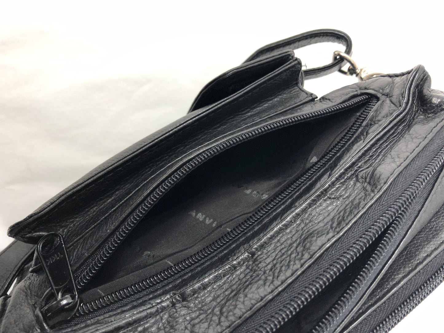 
                  
                    Black Lagranvia Over the Shoulder Leather Bag (21424)
                  
                