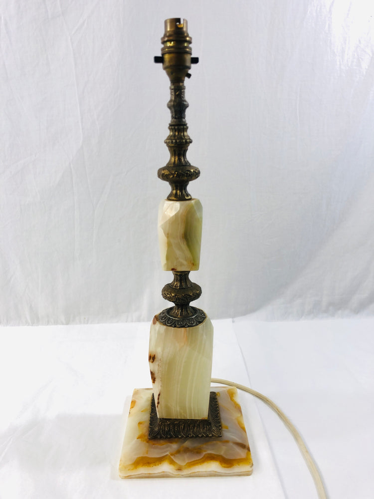 
                  
                    Large Vintage Brass and Onyx Table Lamp (20555)
                  
                