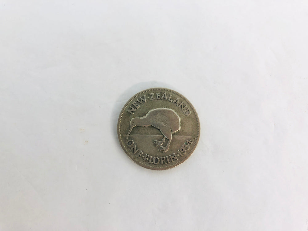 New Zealand Pre-decimal Coins - ONE FLORIN  1934 (21720)
