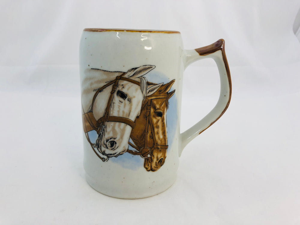 Pottery Horse Mug/Tankard (21348)