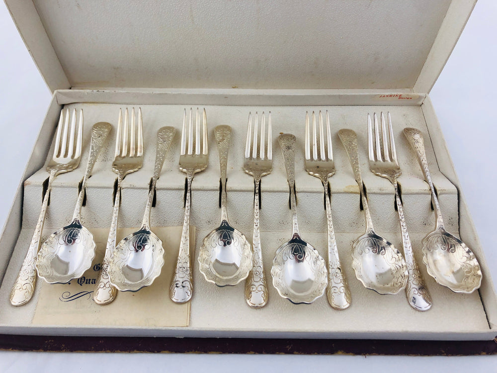 
                  
                    Boxed Set of Dessert Spoons and Forks (21264)
                  
                
