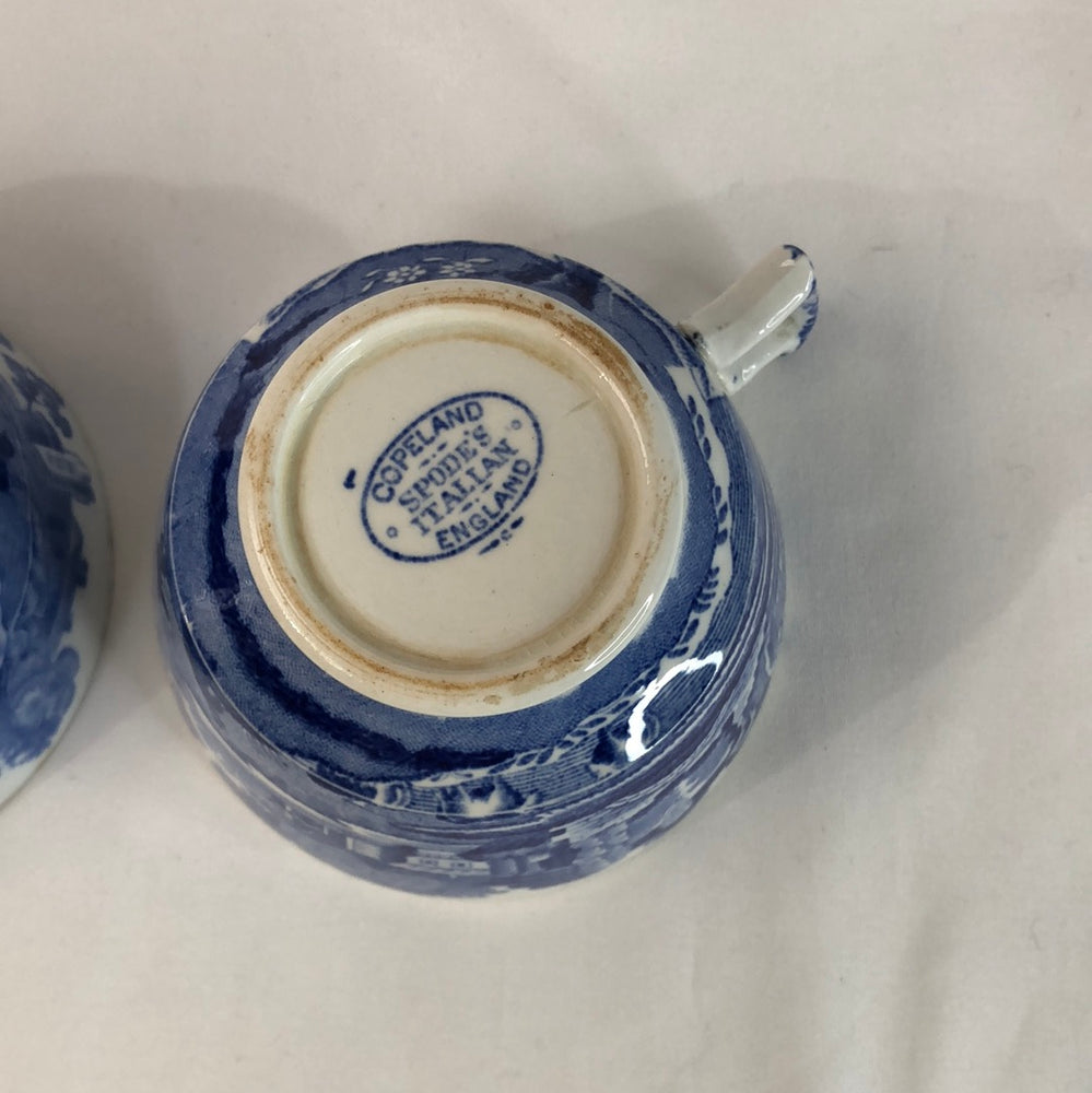 
                  
                    Copeland Spode's - Blue 'Italian' Pattern' Tea Cups (17272)
                  
                