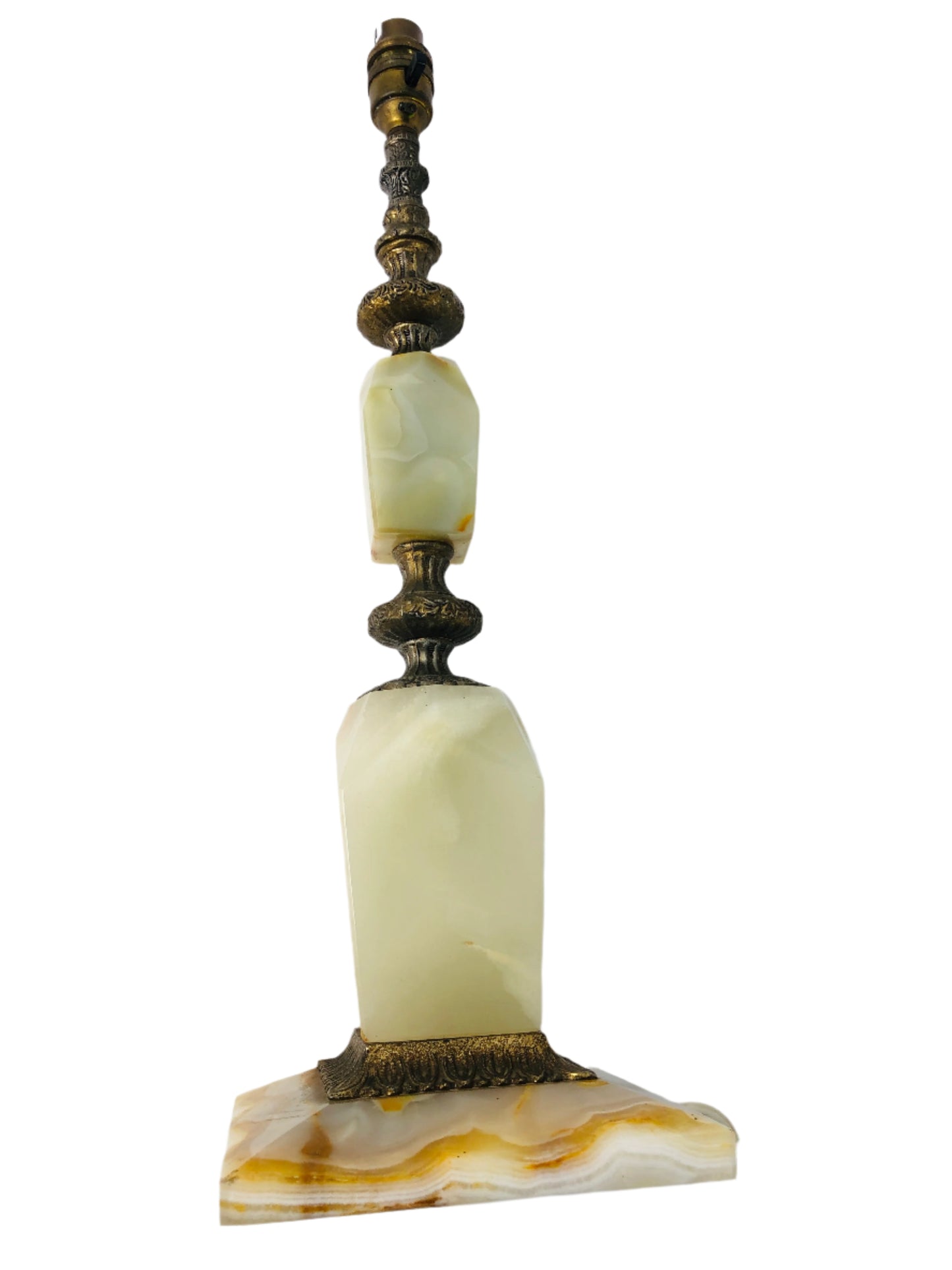 
                  
                    Large Vintage Brass and Onyx Table Lamp (20555)
                  
                