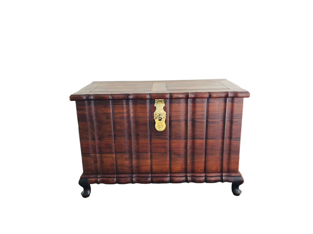 Large Black Teak Stunning Blanket Chest (21794)