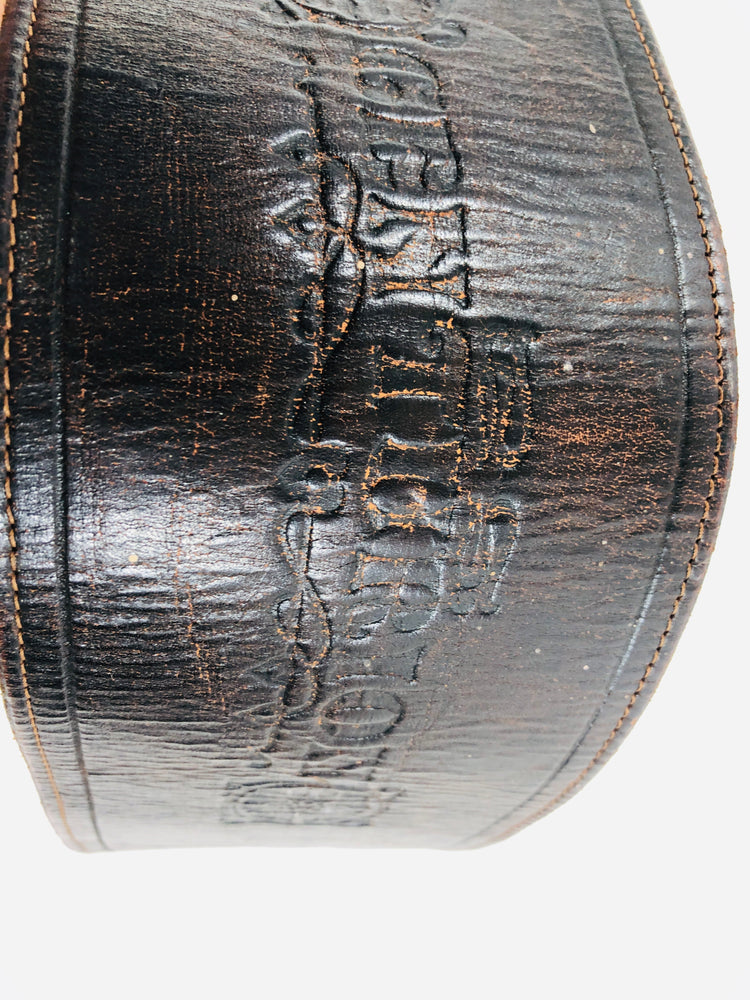 
                  
                    Vintage Centurion Leather Wide Belt - Kidney Belt? (21689)
                  
                