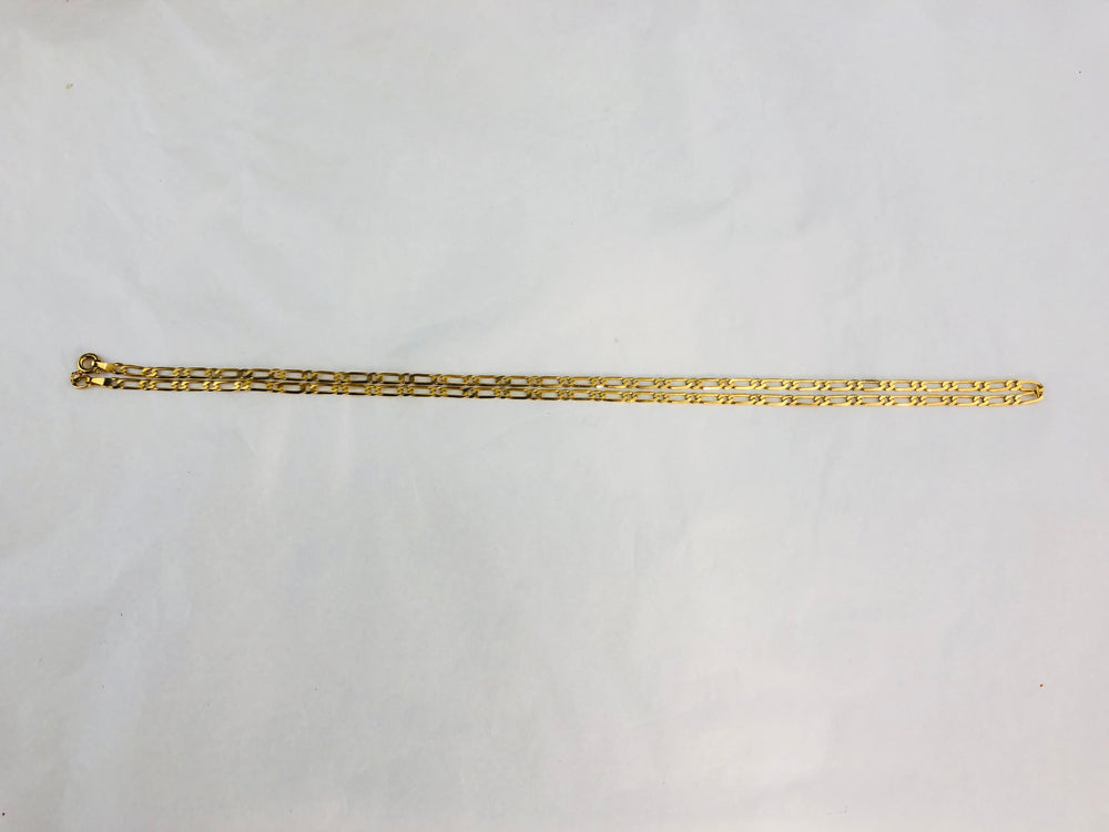 
                  
                    Gold Flat Link Chain Necklace 375 (21596)
                  
                