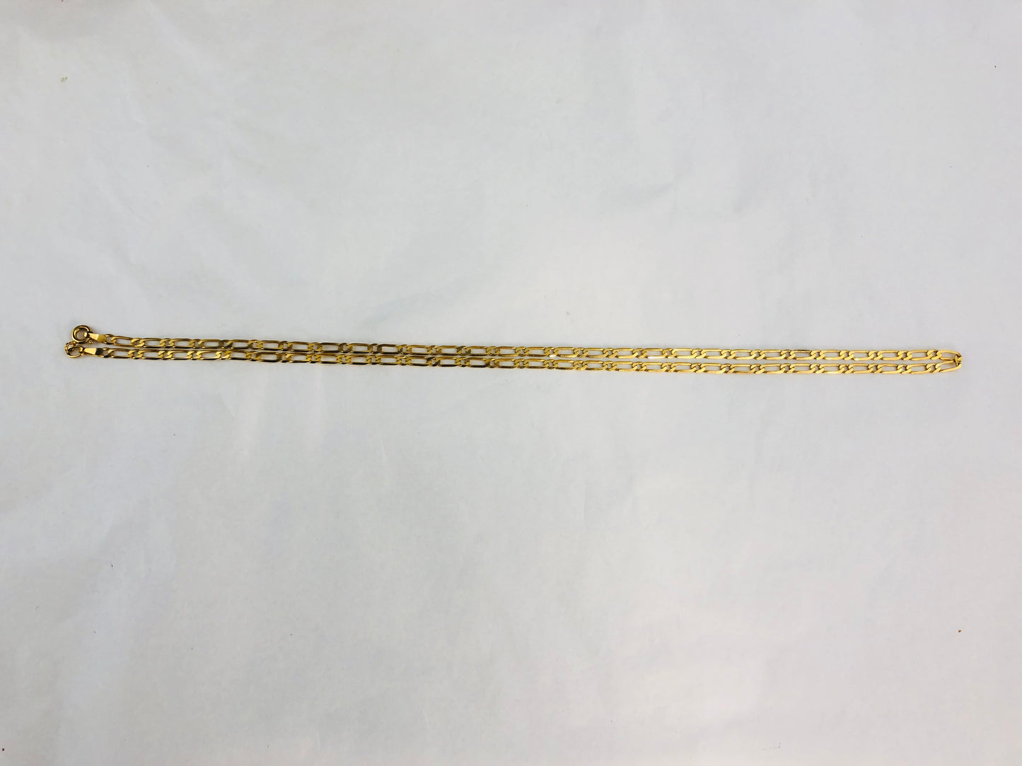 
                  
                    Gold Flat Link Chain Necklace 375 (21596)
                  
                
