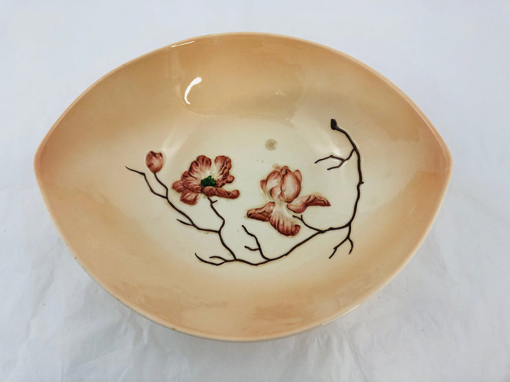 Carlton Ware Peach Bowl - Magnolia Pattern 2595 (21609)