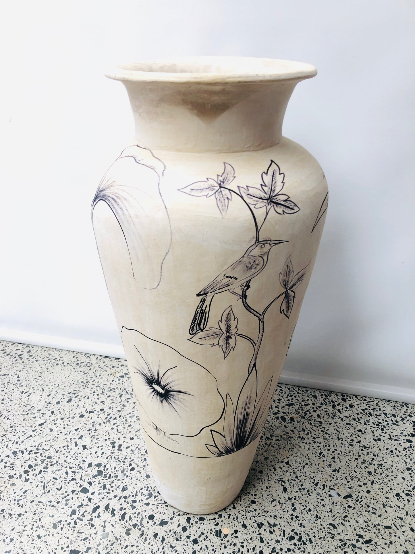 
                  
                    Large Floor Standing Cream Vase (21514)
                  
                