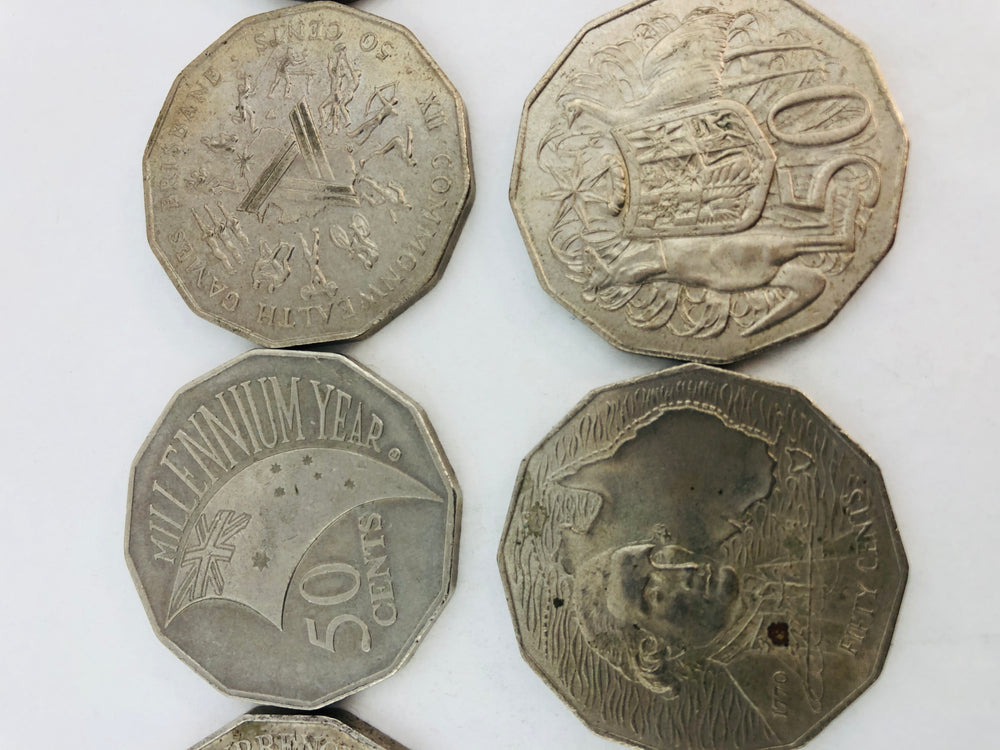 
                  
                    Australian 50 Cent Coins - 1970 TO 2000 (21729)
                  
                