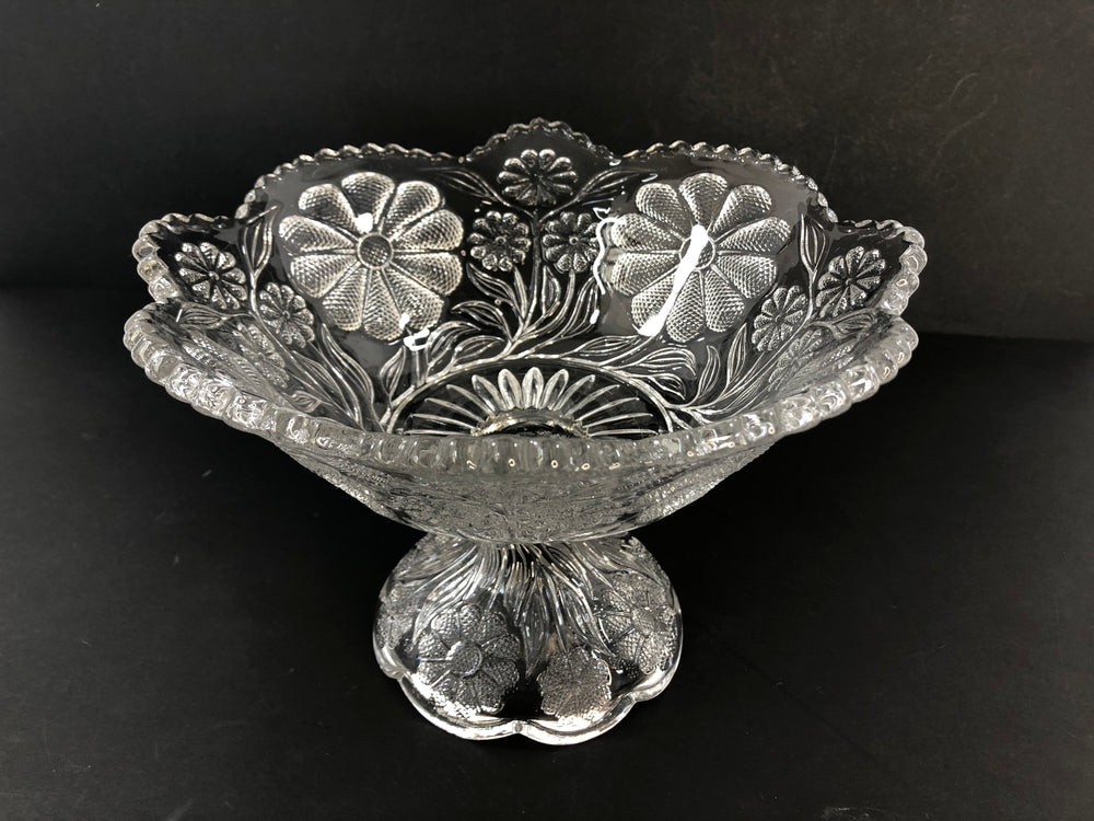 
                  
                    Large Heavy Glass Pedestal Fruit Bowl/Dessert Dish(21382)
                  
                