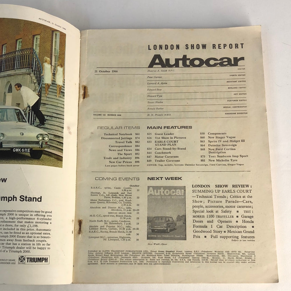 
                  
                    Autocar London Show Report 21 October 1966 (17149)
                  
                