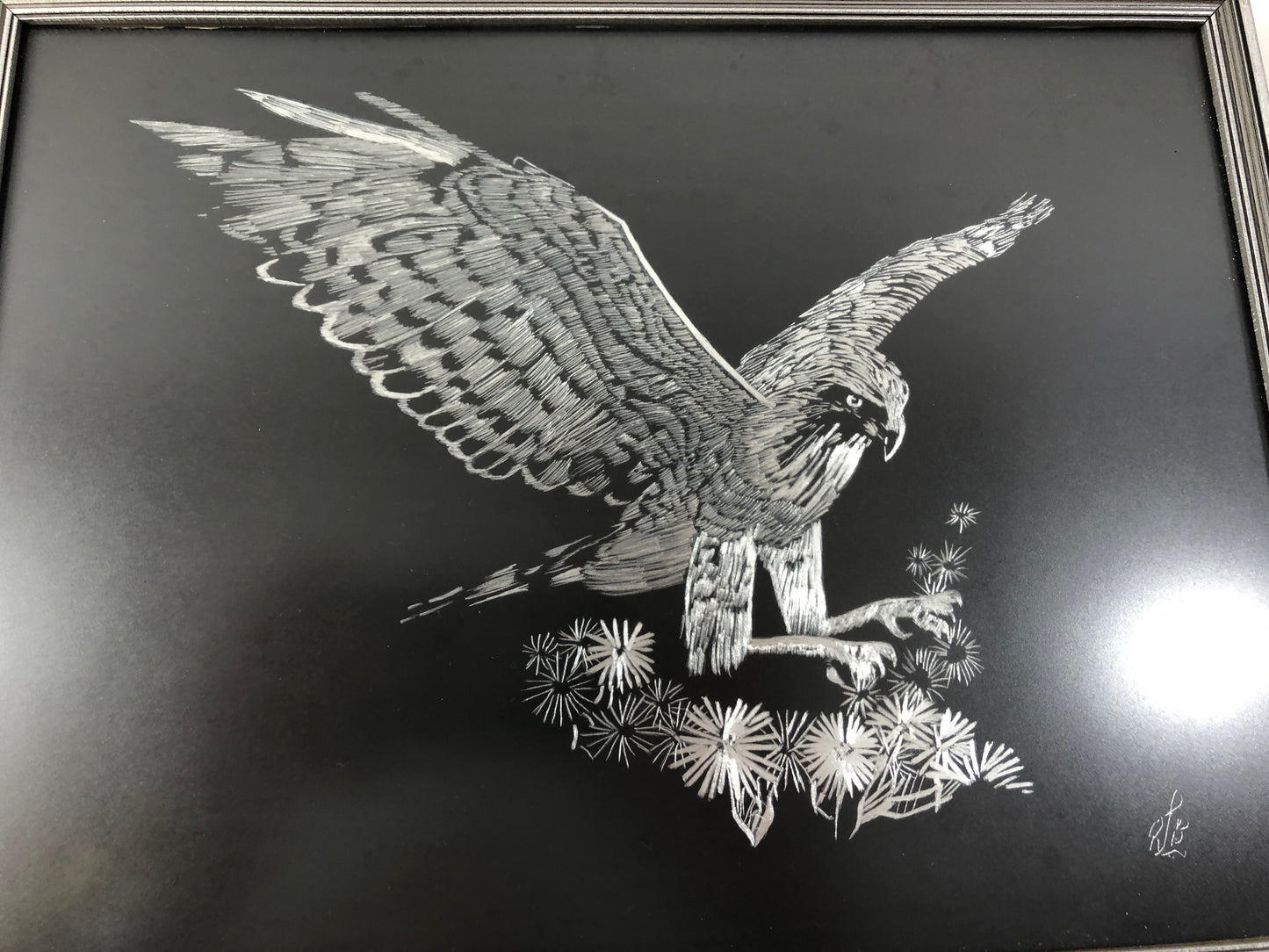 
                  
                    Owl Images -Engraved - Black & Silver x 2 (20246)
                  
                