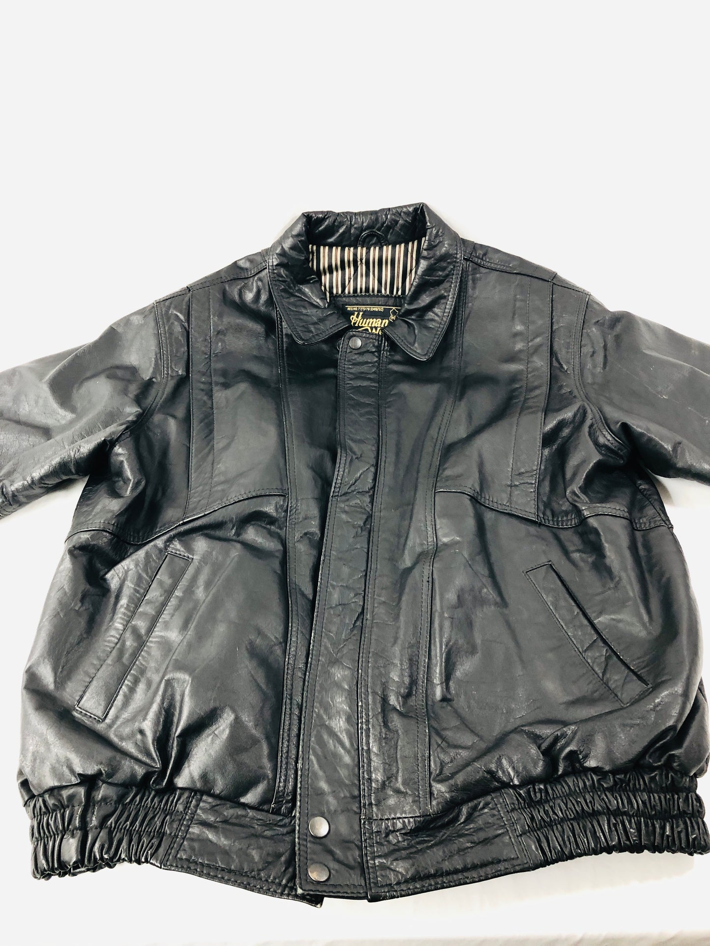 
                  
                    Vintage Genuine Black Leather Jacket - NEPAL (21685)
                  
                