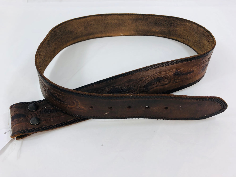Leather Belt - Brown - No Buckle (21697)