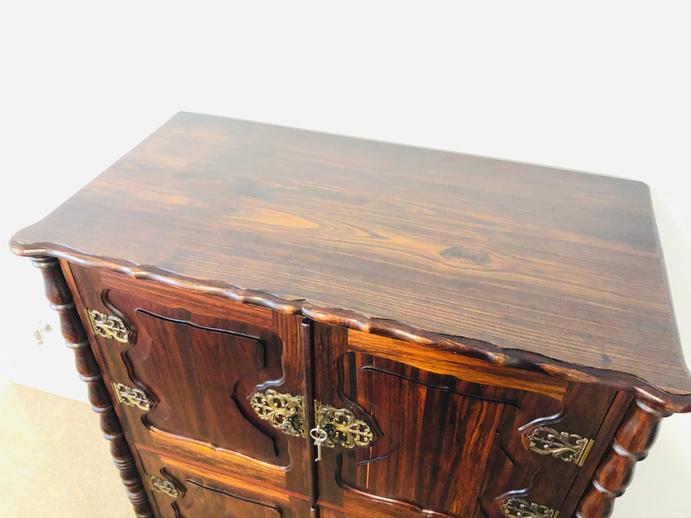 
                  
                    Stunning  Black Teak or Black Stinkwood  4 Door Cabinet (21796)
                  
                