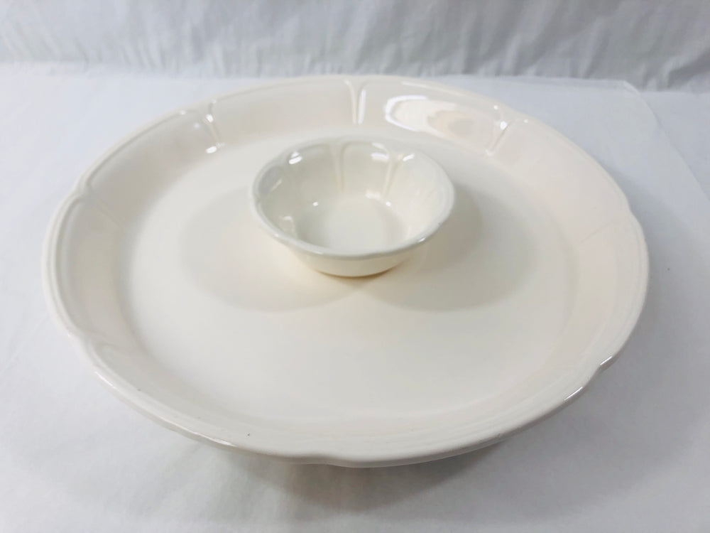 Vintage Japanese Serving Dish with Dip Bowl (20794)