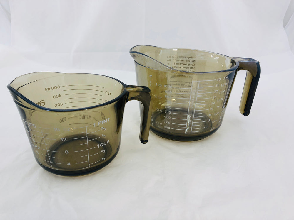 French Glass Measuring Jugs 500mls & 1L (21606)