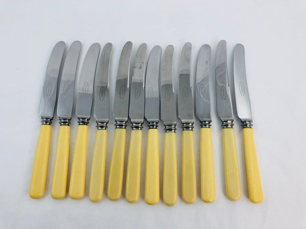 LEWIS,ROSE & CP LTD - Bone Handle Butter Knives -Sheffield (21311)