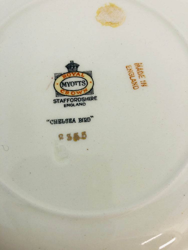 
                  
                    Myotts - Staffordshire Royal Crown - Chelsea Bird Plate (21352)
                  
                
