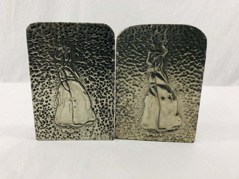 Bookends -Repoussé Metal - Girl  (21588)